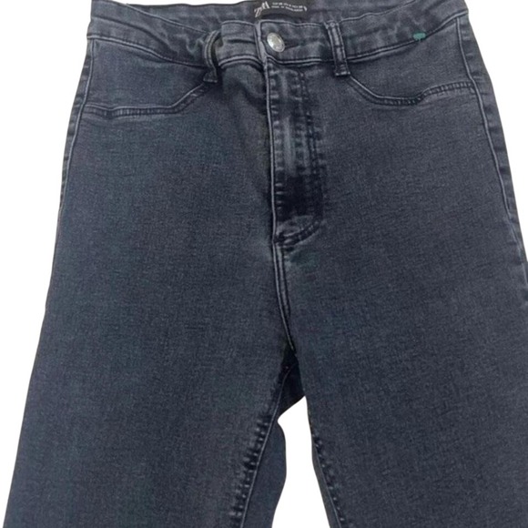 ZARA Women's High Rise Skinny Jeans Dark Wash Size 6 - Picture 2 of 8